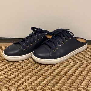 Club Monaco Navy Blue Slip On Shoes